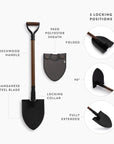 Spading Fork & Folding Shovel Set